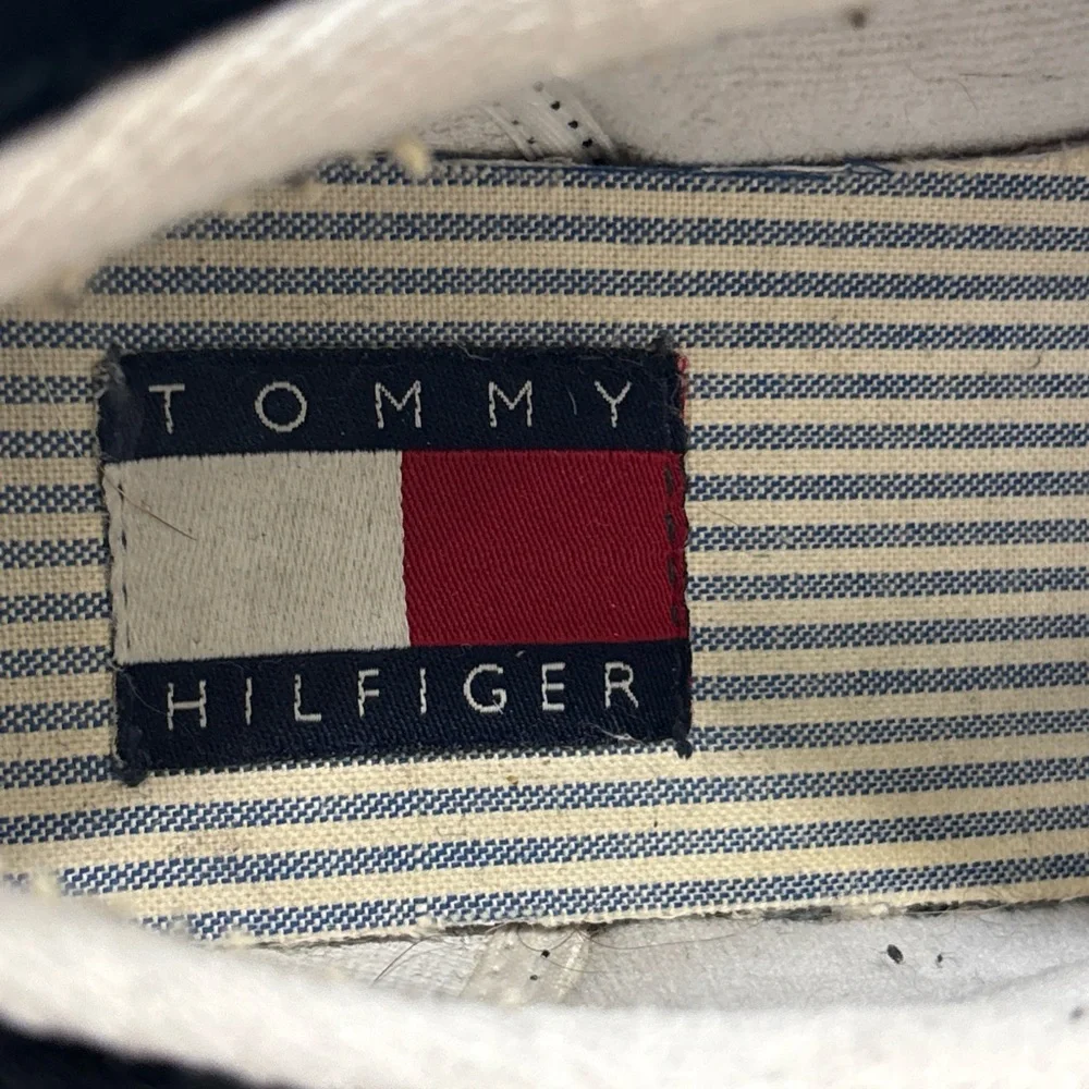 Tommy Hilfiger Womens Suede Sneakers  Black/White  Size 8.5M  W80721 - Picture 14 of 15